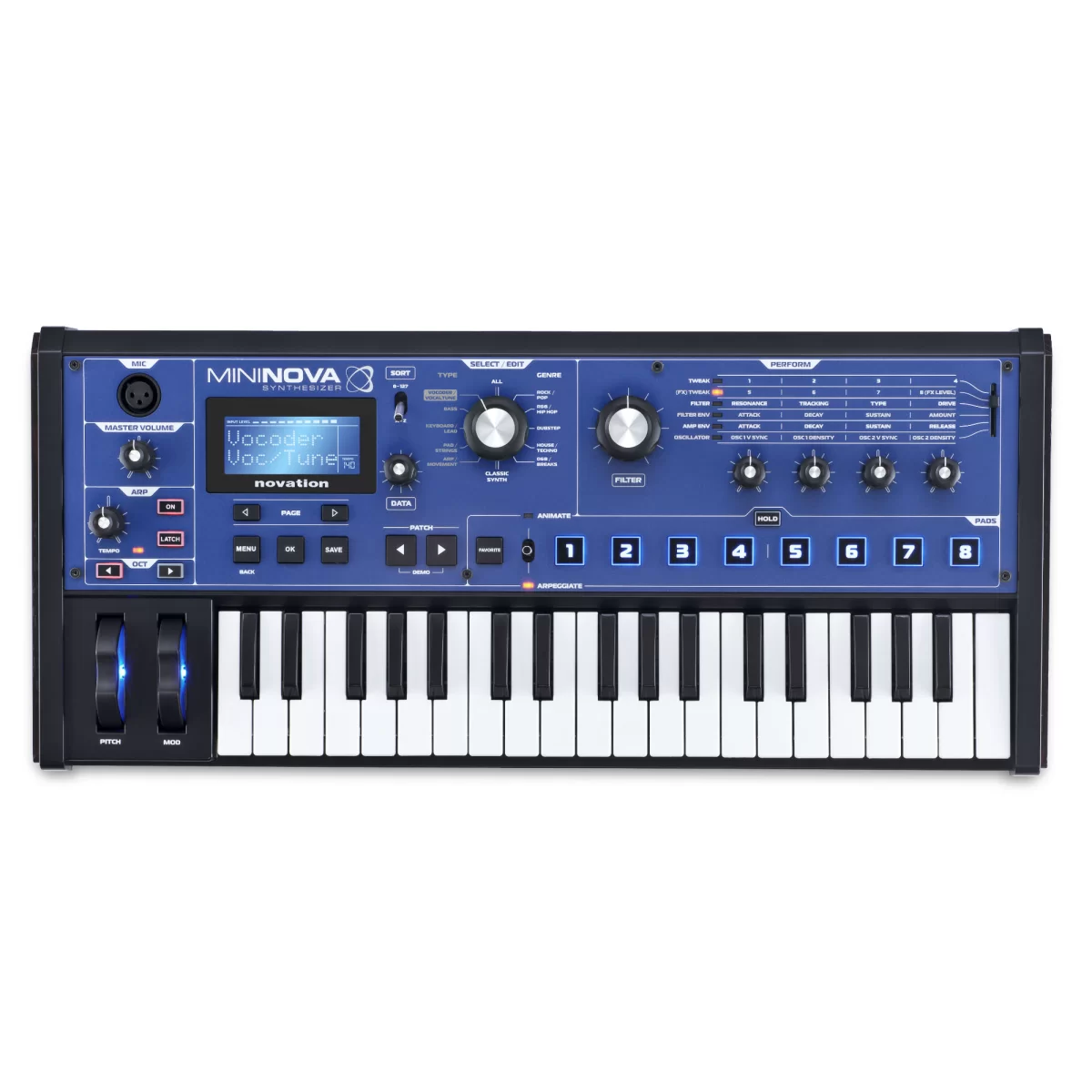 Novation MiniNova Аналоговый синтезатор купить в Москве и РФ недорого